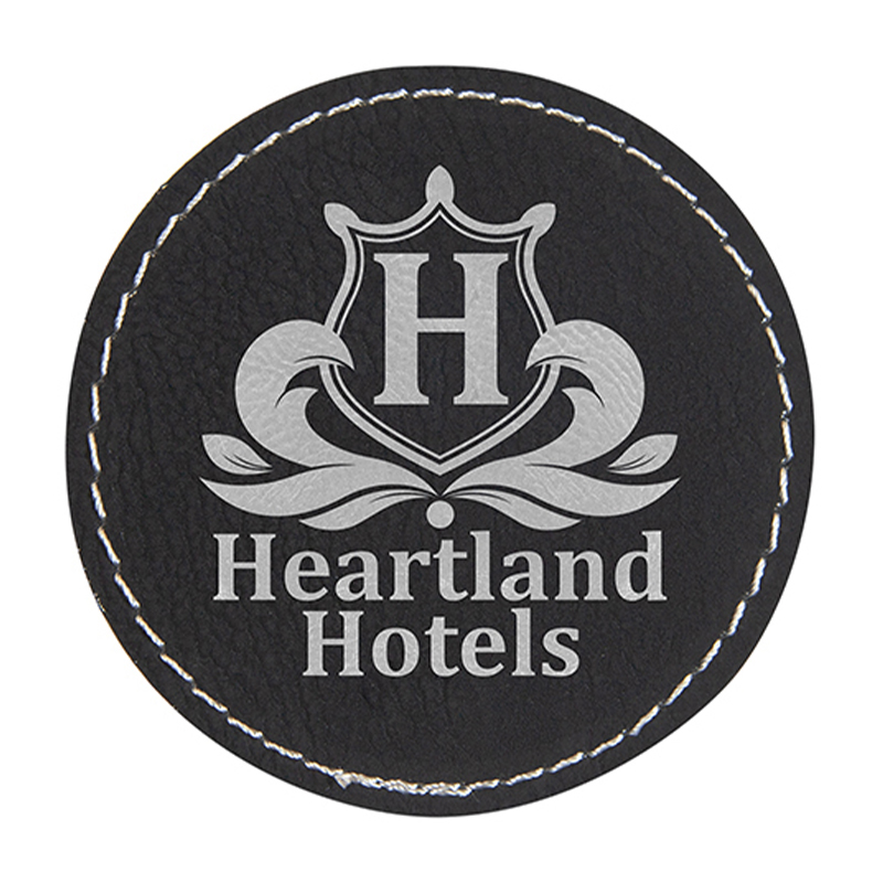 Parches redondos de polipiel de 2 1/2' Parches redondos de polipiel de 2 1/2'