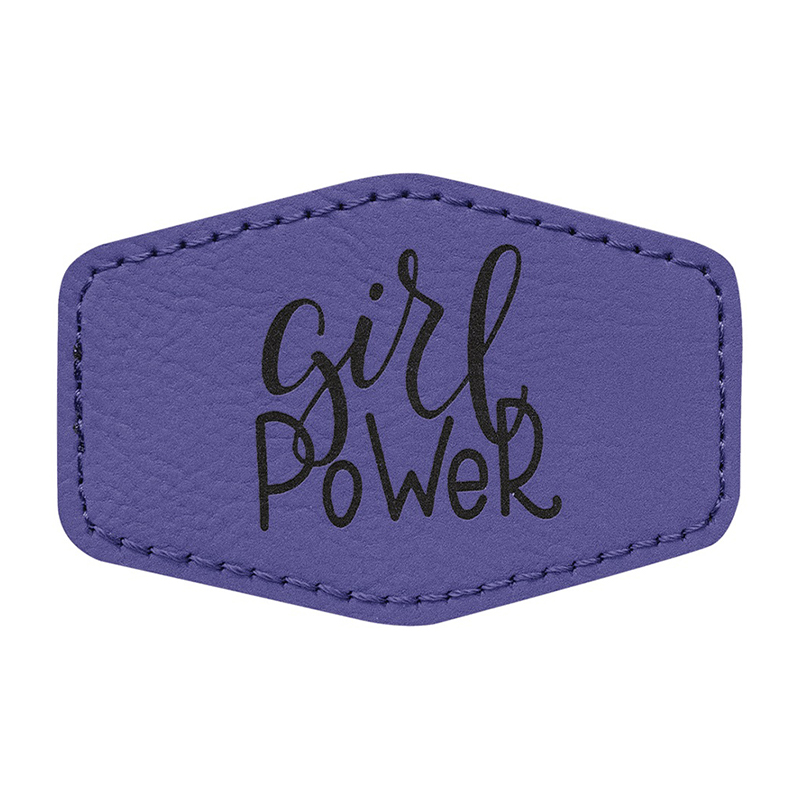 Parches de cuero sintético hexagonal de 3 1/2' x 2 1/2' Parches de cuero sintético hexagonal de 3 1/2' x 2 1/2'