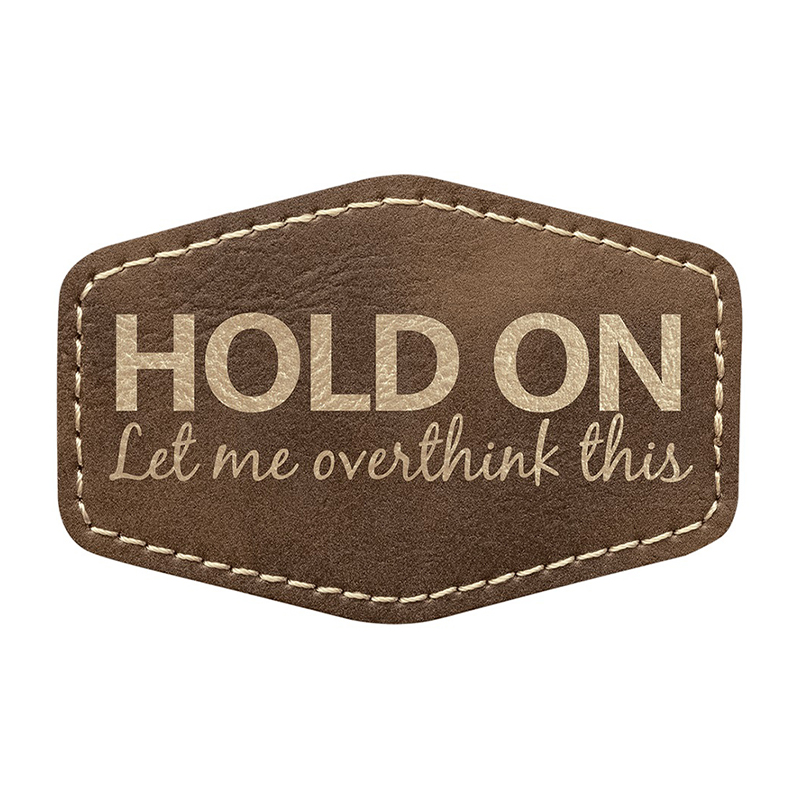 Parches de cuero sintético hexagonal de 3 1/2' x 2 1/2' Parches de cuero sintético hexagonal de 3 1/2' x 2 1/2'