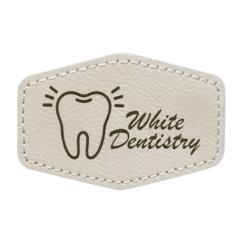 Parches de cuero sintético hexagonales de 3' x 2' Parches de cuero sintético hexagonales de 3' x 2'