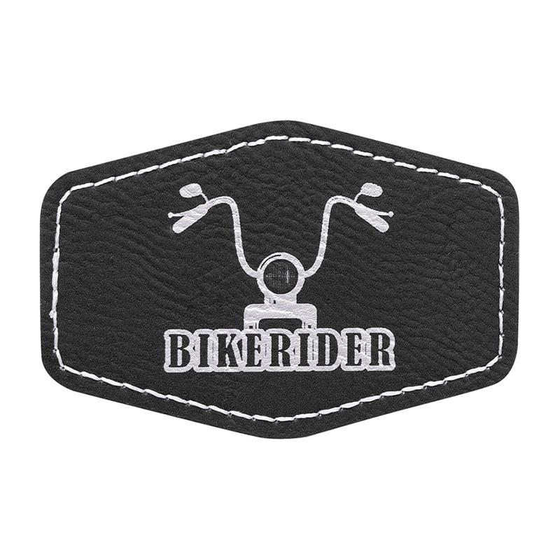 Parches de cuero sintético hexagonal de 3 1/2' x 2 1/2' Parches de cuero sintético hexagonal de 3 1/2' x 2 1/2'