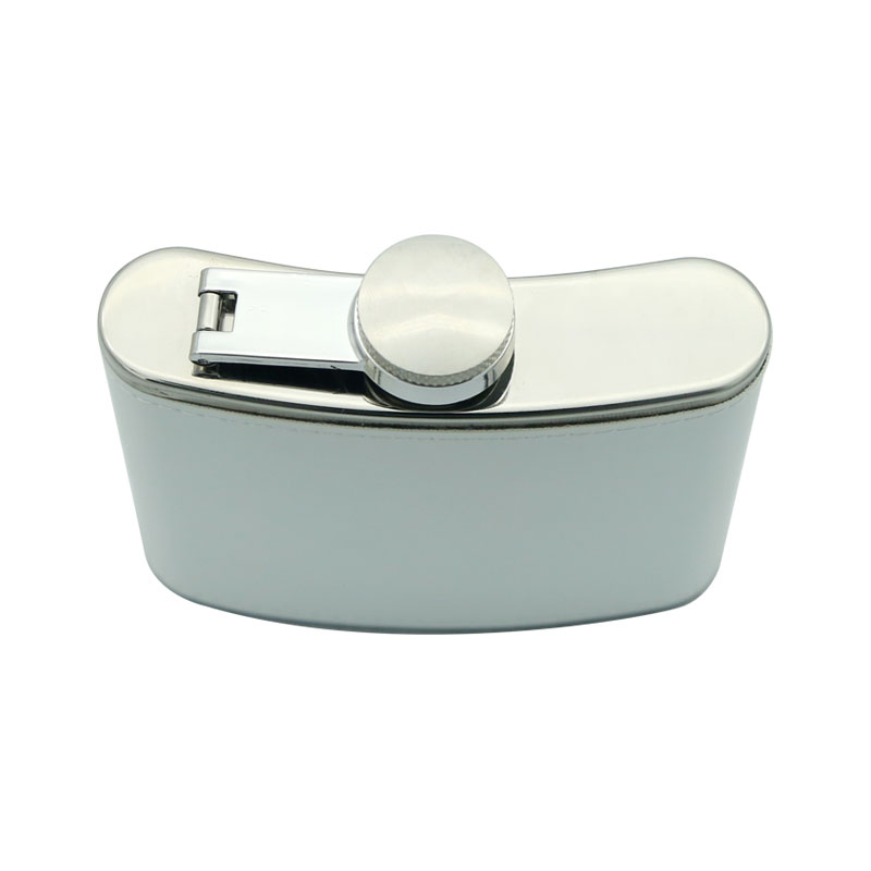 Frasco de Acero Inoxidable con Recubrimiento de Cuero Sintético para Sublimación 6 oz Frasco de Acero Inoxidable con Recubrimiento de Cuero Sintético para Sublimación 6 oz