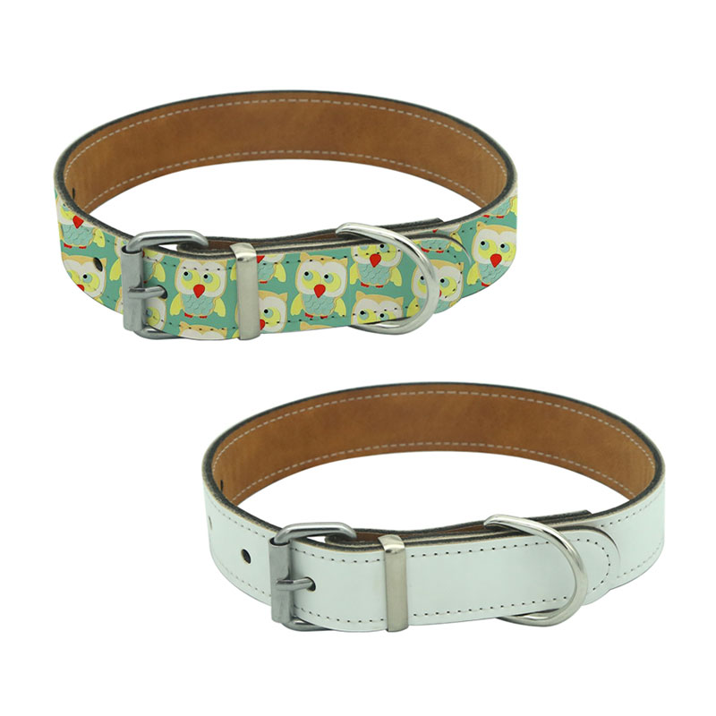 Collar de cuero sintético para perros por sublimación - S Collar de cuero sintético para perros por sublimación - S