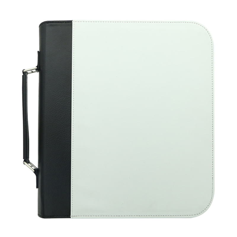 Funda de libro de cuero sintético por sublimación con cierre de cremallera Funda de libro de cuero sintético por sublimación con cierre de cremallera