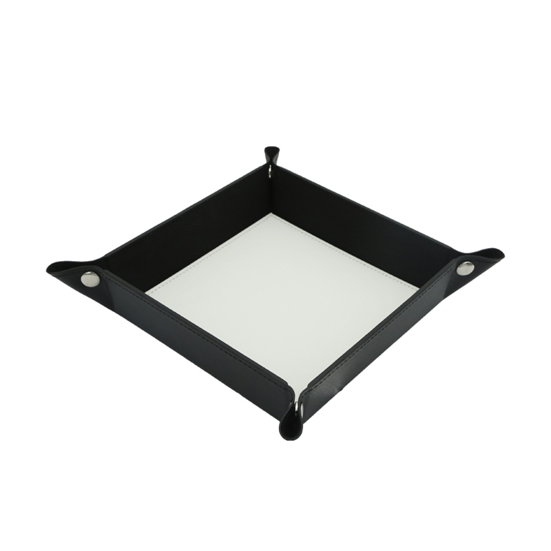 Bandeja plegable a presión de cuero sintético por sublimación de 9' x 9' Bandeja plegable a presión de cuero sintético por sublimación de 9' x 9'