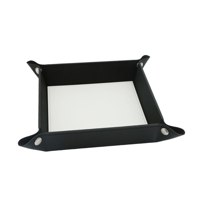 Bandeja plegable a presión de cuero sintético por sublimación de 9' x 9' Bandeja plegable a presión de cuero sintético por sublimación de 9' x 9'