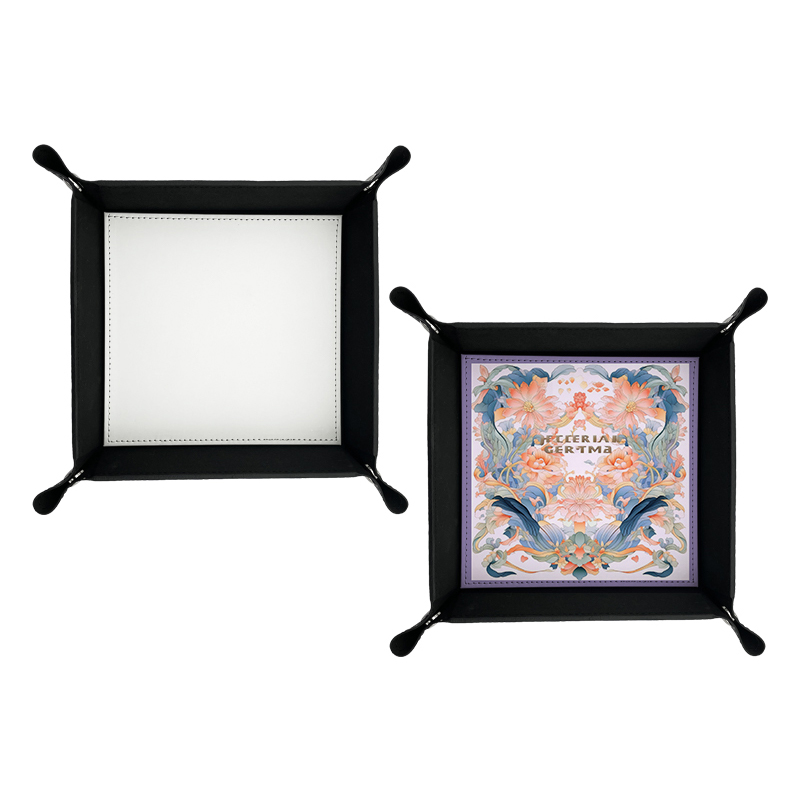 Bandeja plegable a presión de cuero sintético por sublimación de 6' x 6' Bandeja plegable a presión de cuero sintético por sublimación de 6' x 6'