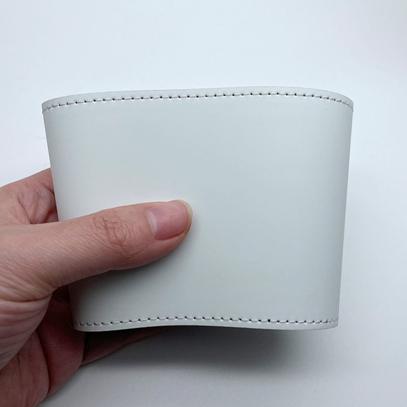 Funda de taza de cuero sintético por sublimación Funda de taza de cuero sintético por sublimación