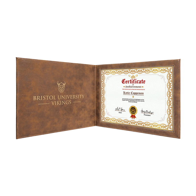 Portadiplomas de Cuero Sintético Láserizable Portadiplomas de Cuero Sintético Láserizable