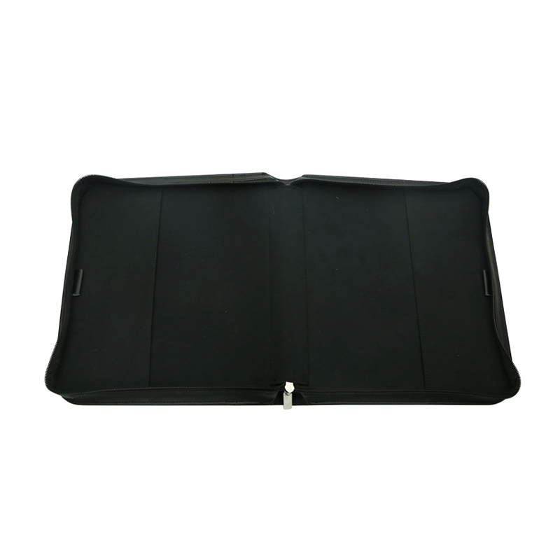 Funda de libro de cuero sintético por sublimación con cierre de cremallera Funda de libro de cuero sintético por sublimación con cierre de cremallera