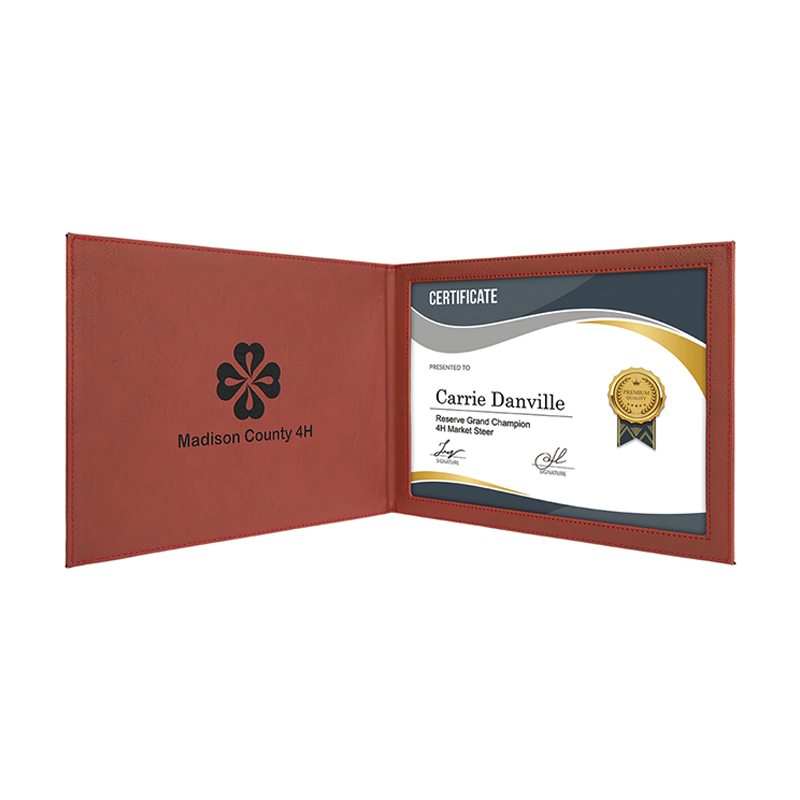 Portadiplomas de Cuero Sintético Láserizable Portadiplomas de Cuero Sintético Láserizable