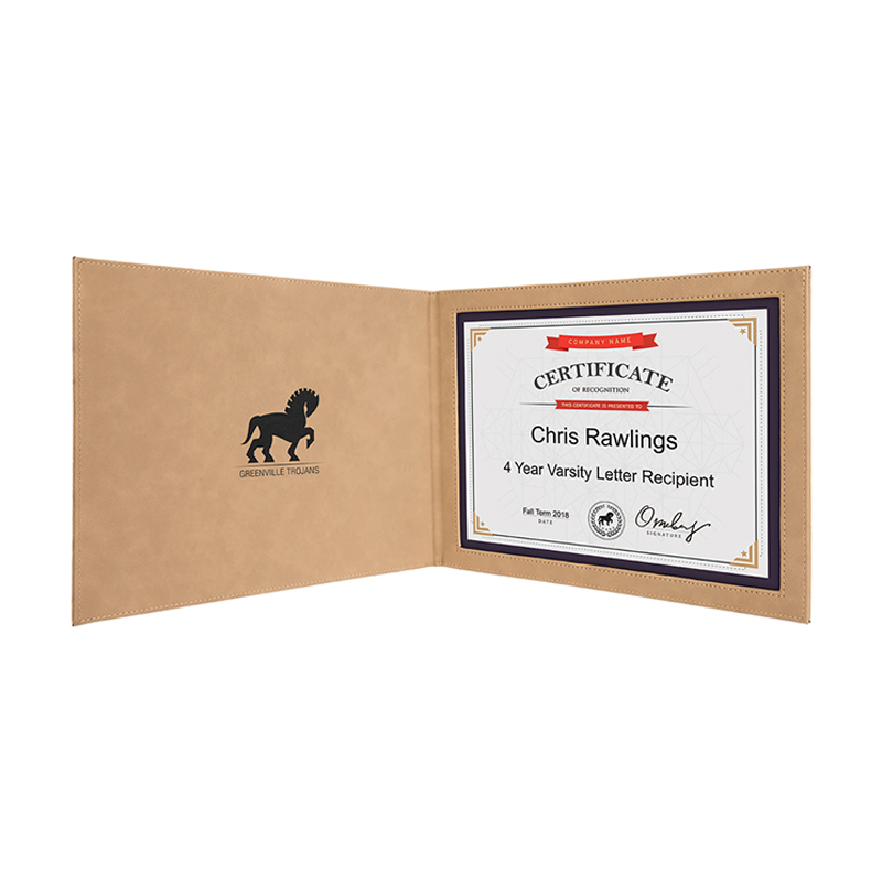 Portadiplomas de Cuero Sintético Láserizable Portadiplomas de Cuero Sintético Láserizable