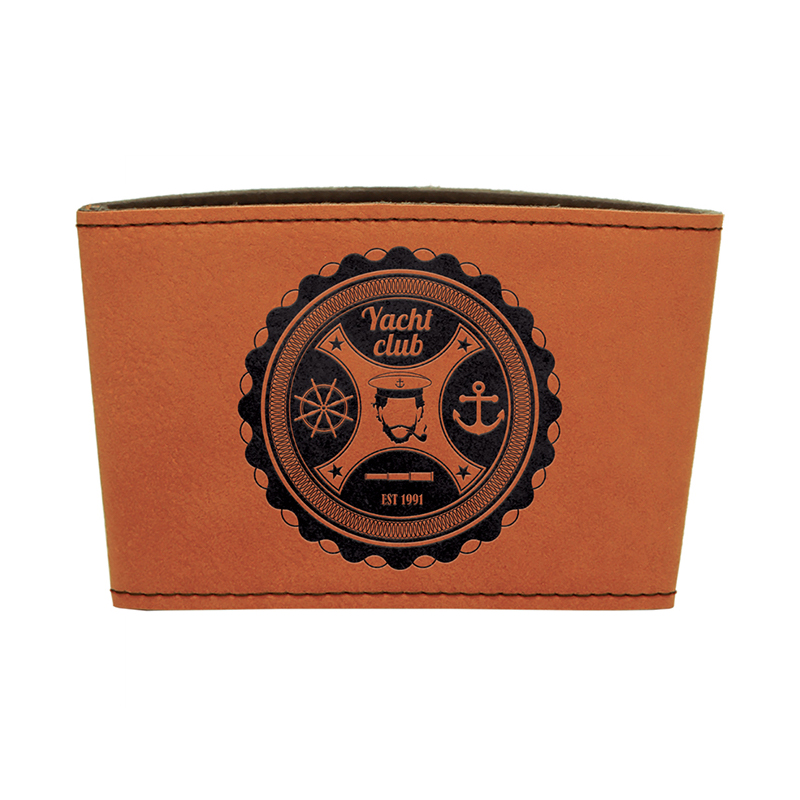 Manga de Taza de Cuero Sintético Láserizable Manga de Taza de Cuero Sintético Láserizable