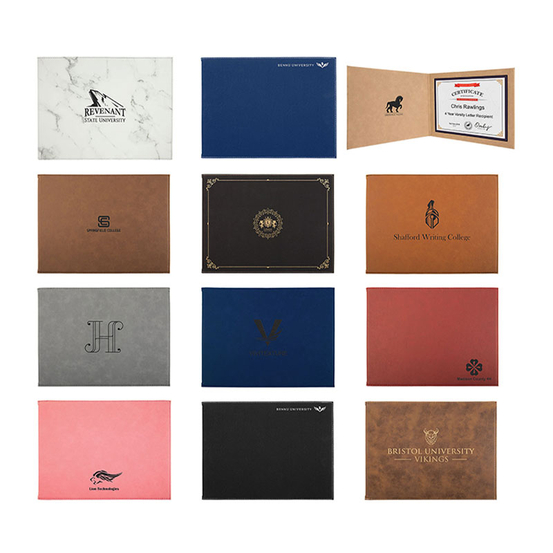 Portadiplomas de Cuero Sintético Láserizable Portadiplomas de Cuero Sintético Láserizable