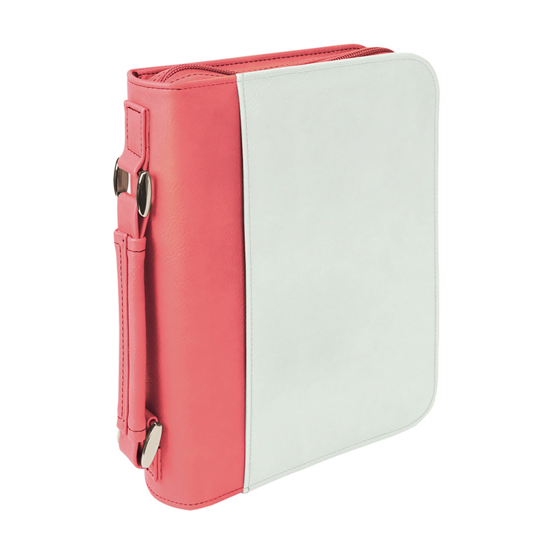 Funda de libro de cuero sintético por sublimación con cierre de cremallera Funda de libro de cuero sintético por sublimación con cierre de cremallera