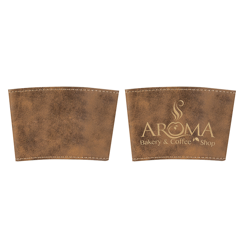 Manga de Taza de Cuero Sintético Láserizable Manga de Taza de Cuero Sintético Láserizable