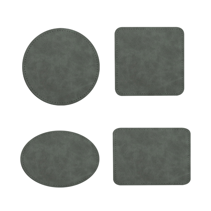 Parches de cuero sintético por sublimación rectangular de 3' x 2' con adhesivo Parches de cuero sintético por sublimación rectangular de 3' x 2' con adhesivo