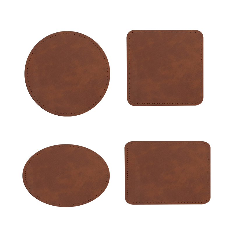 Parches de cuero sintético por sublimación rectangular de 3' x 2' con adhesivo Parches de cuero sintético por sublimación rectangular de 3' x 2' con adhesivo