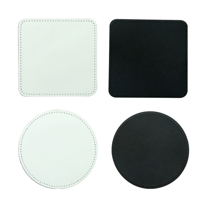 Posavasos de cuero PU con sublimación - Cuadrado