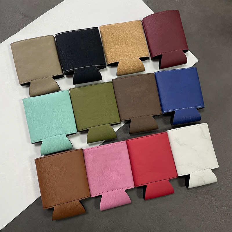 Portavasos de Bebida de Cuero Sintético Láserizable Portavasos de Bebida de Cuero Sintético Láserizable