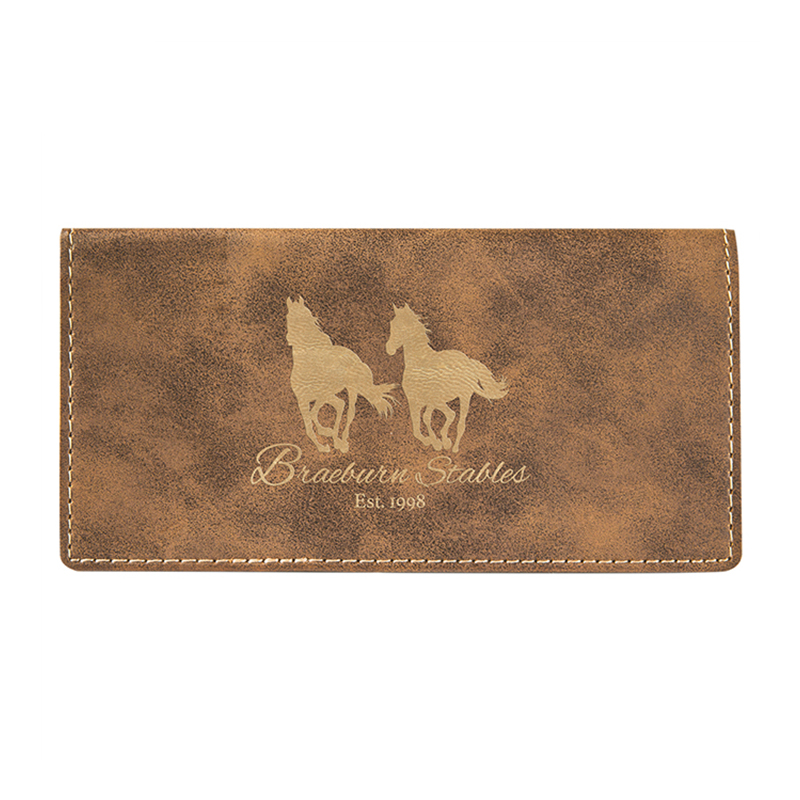 Fundas para chequera de cuero sintético que se pueden usar con láser Fundas para chequera de cuero sintético que se pueden usar con láser