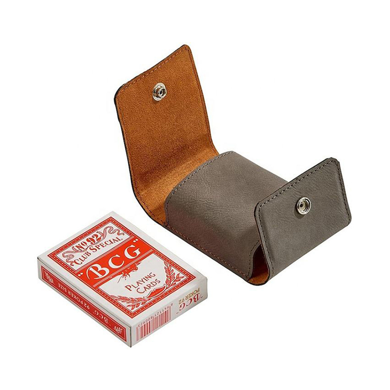 Caja de naipes de piel sintética laserable Caja de naipes de piel sintética laserable