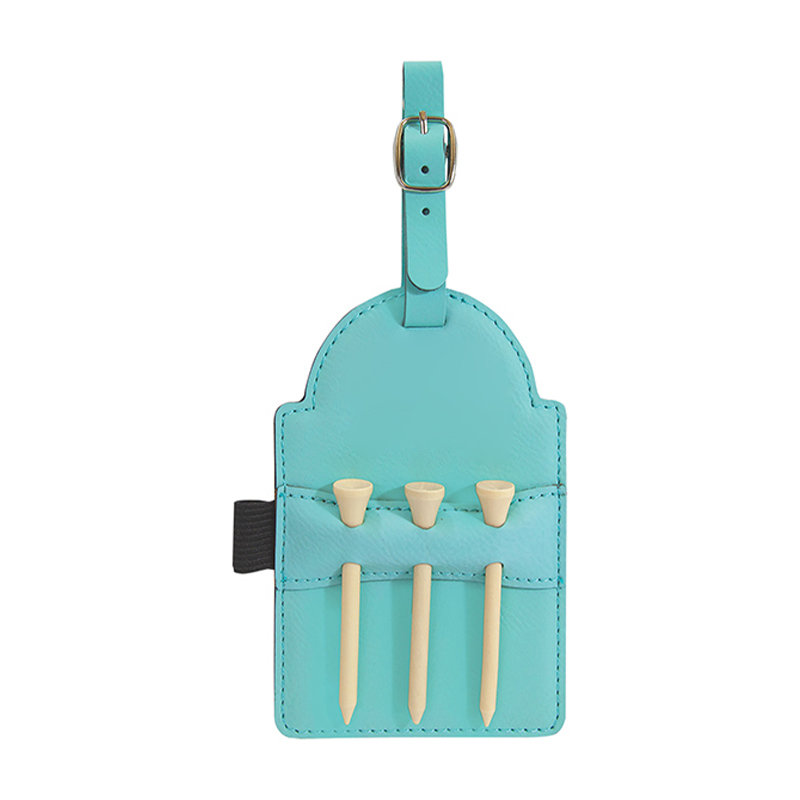Etiqueta de bolsa de golf de cuero sintético laserable con camisetas Etiqueta de bolsa de golf de cuero sintético laserable con camisetas