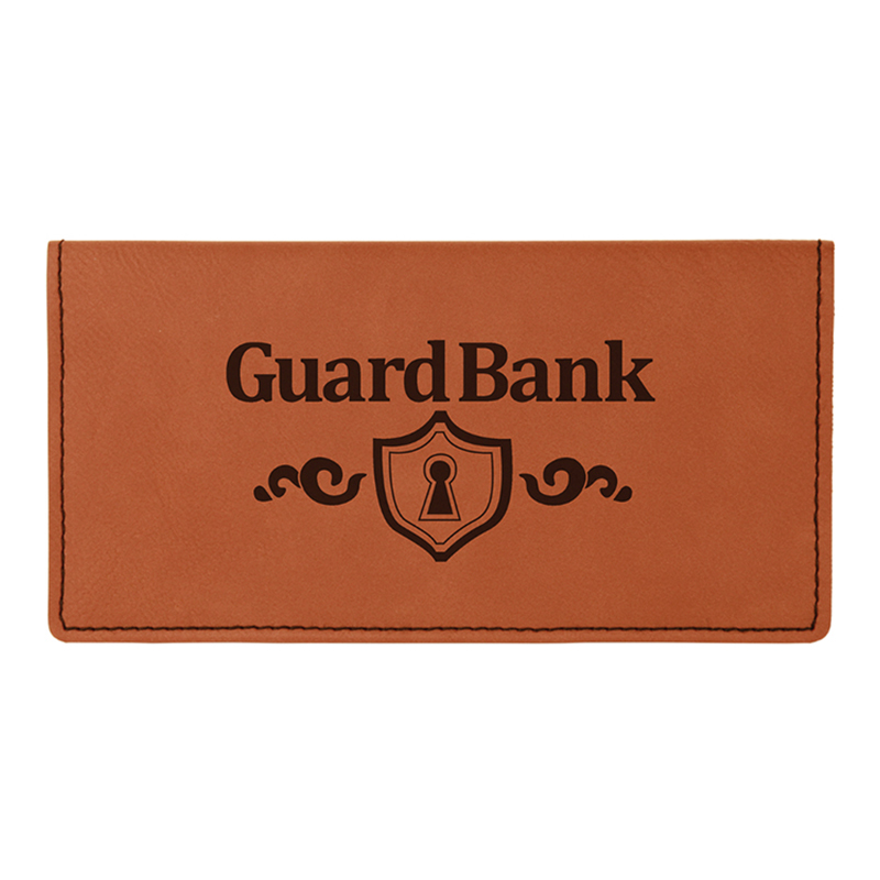 Fundas para chequera de cuero sintético que se pueden usar con láser Fundas para chequera de cuero sintético que se pueden usar con láser