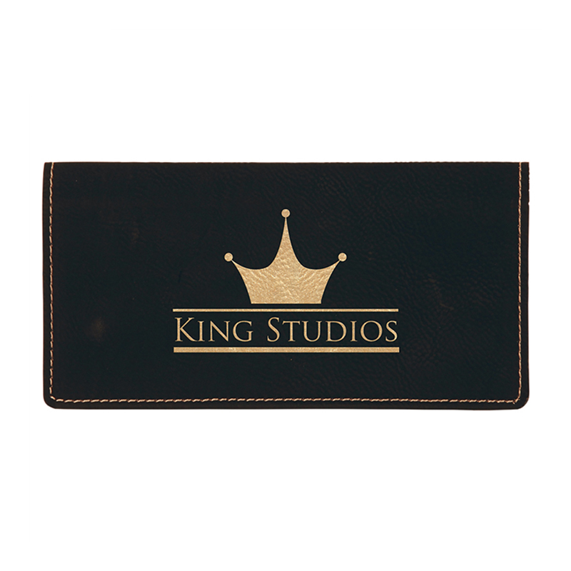 Fundas para chequera de cuero sintético que se pueden usar con láser Fundas para chequera de cuero sintético que se pueden usar con láser