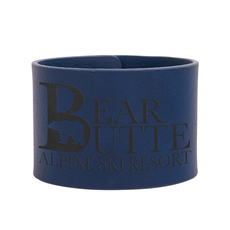 Pulsera de cuero sintético con láser de 8 1/2' x 3/4' Pulsera de cuero sintético con láser de 8 1/2' x 3/4'