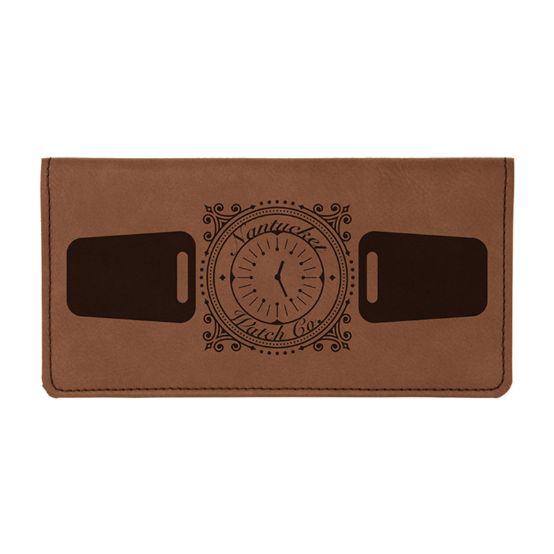 Fundas para chequera de cuero sintético que se pueden usar con láser Fundas para chequera de cuero sintético que se pueden usar con láser