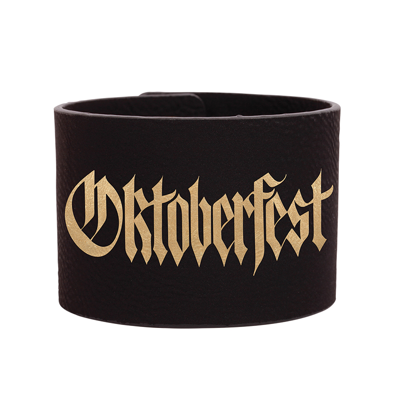 Pulsera de cuero sintético láser de 9 1/2' x 2' Pulsera de cuero sintético láser de 9 1/2' x 2'