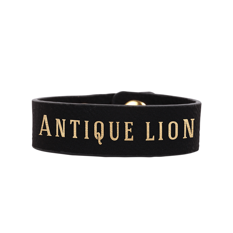 Pulsera de cuero sintético con láser de 8 1/2' x 3/4' Pulsera de cuero sintético con láser de 8 1/2' x 3/4'