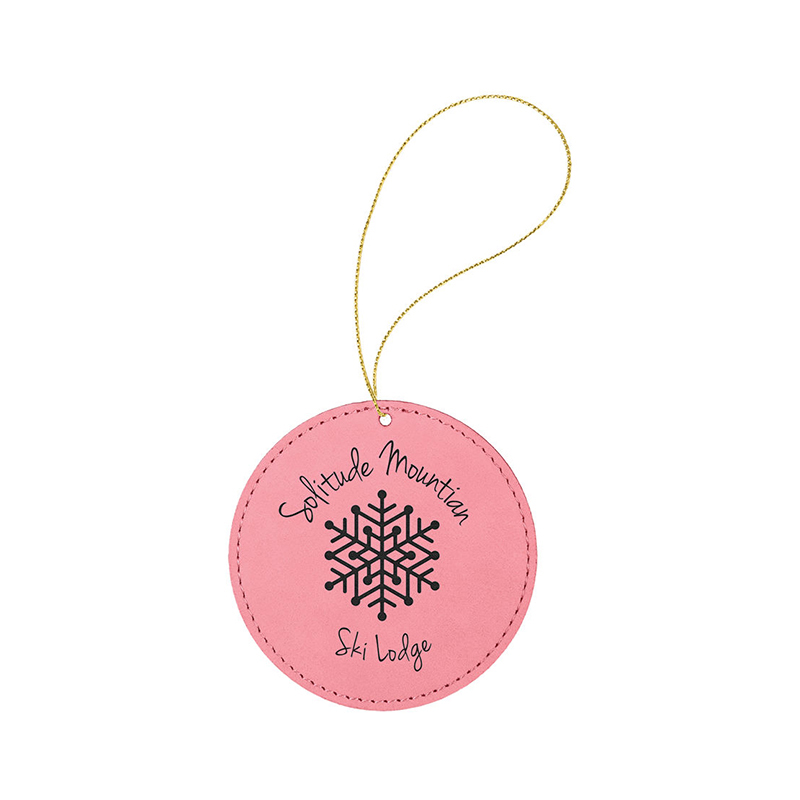 Adorno redondo de polipiel laserable Adorno redondo de polipiel laserable