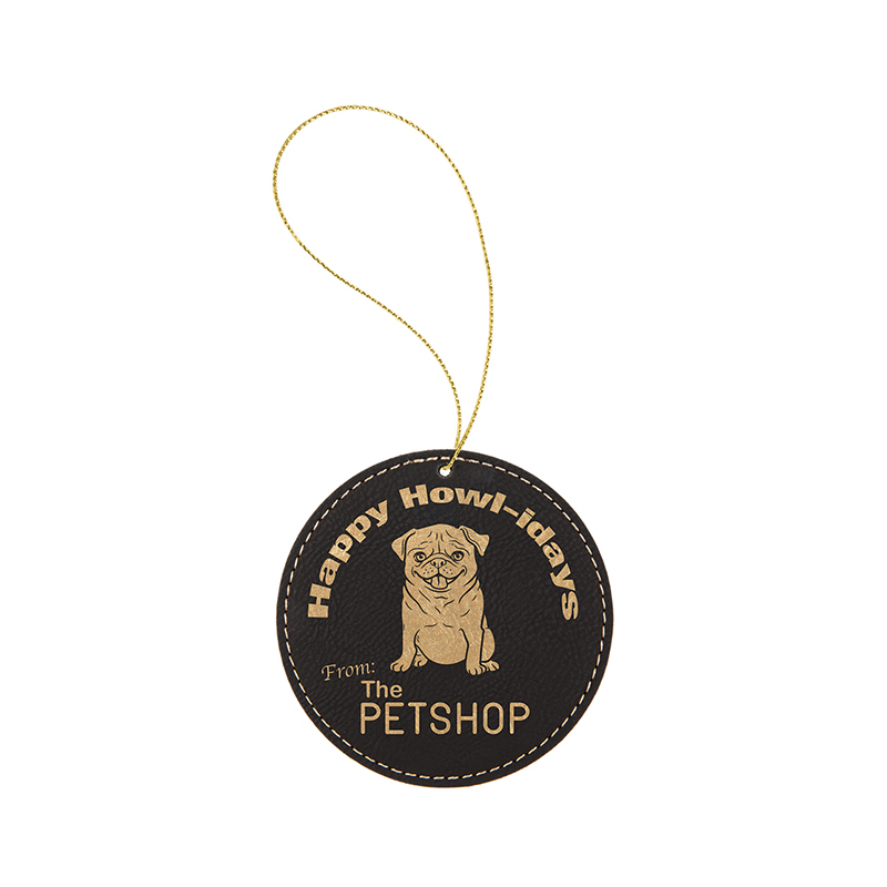 Adorno redondo de polipiel laserable Adorno redondo de polipiel laserable