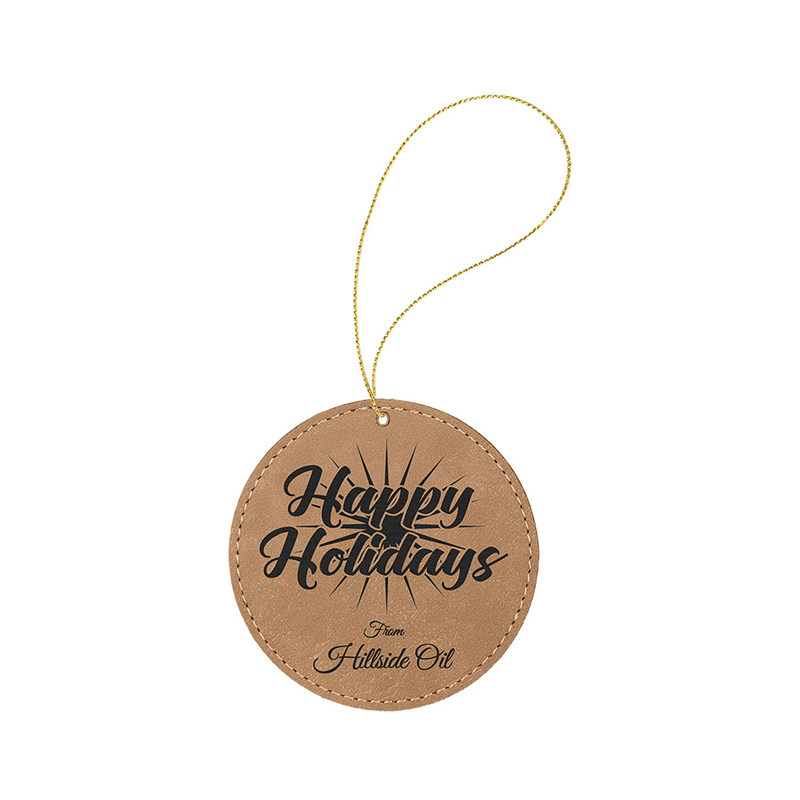 Adorno redondo de polipiel laserable Adorno redondo de polipiel laserable