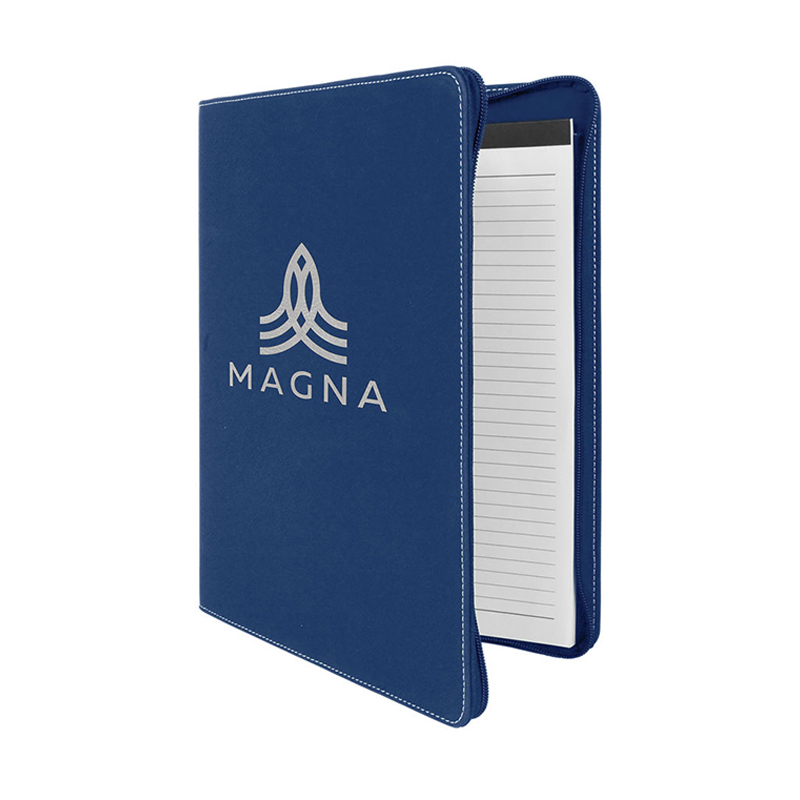 Portafolio de polipiel de 9 1/2' × 12' con cremallera Portafolio de polipiel de 9 1/2' × 12' con cremallera