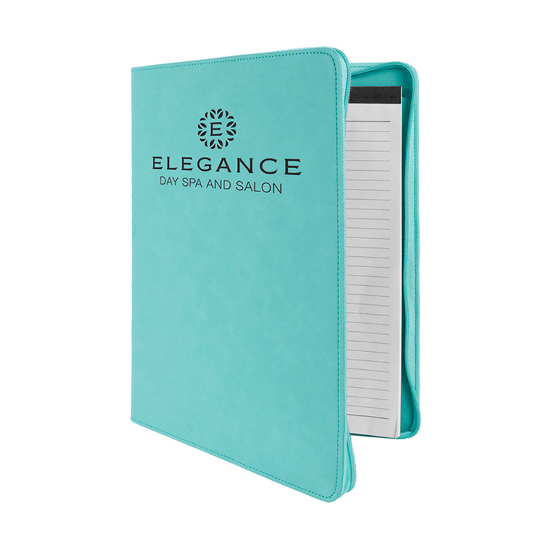 Portafolio de polipiel de 9 1/2' × 12' con cremallera Portafolio de polipiel de 9 1/2' × 12' con cremallera