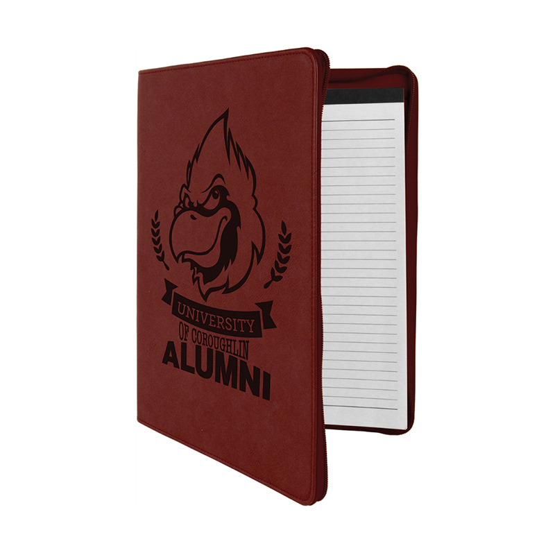 Portafolio de polipiel de 9 1/2' × 12' con cremallera Portafolio de polipiel de 9 1/2' × 12' con cremallera