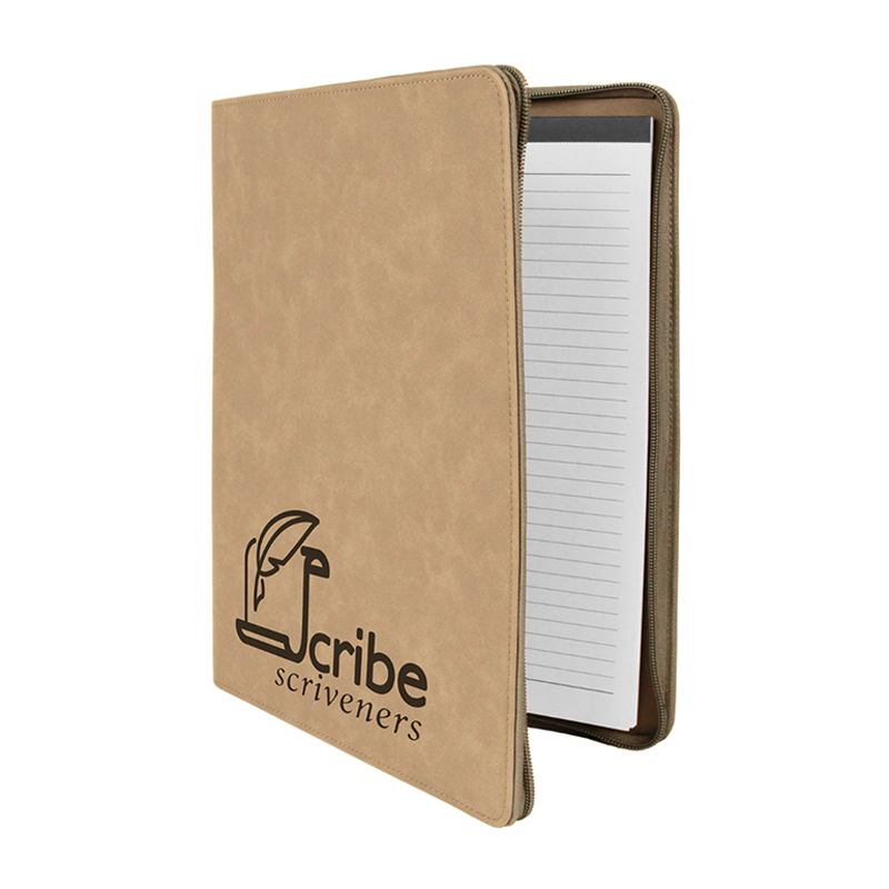 Portafolio de polipiel de 9 1/2' × 12' con cremallera Portafolio de polipiel de 9 1/2' × 12' con cremallera