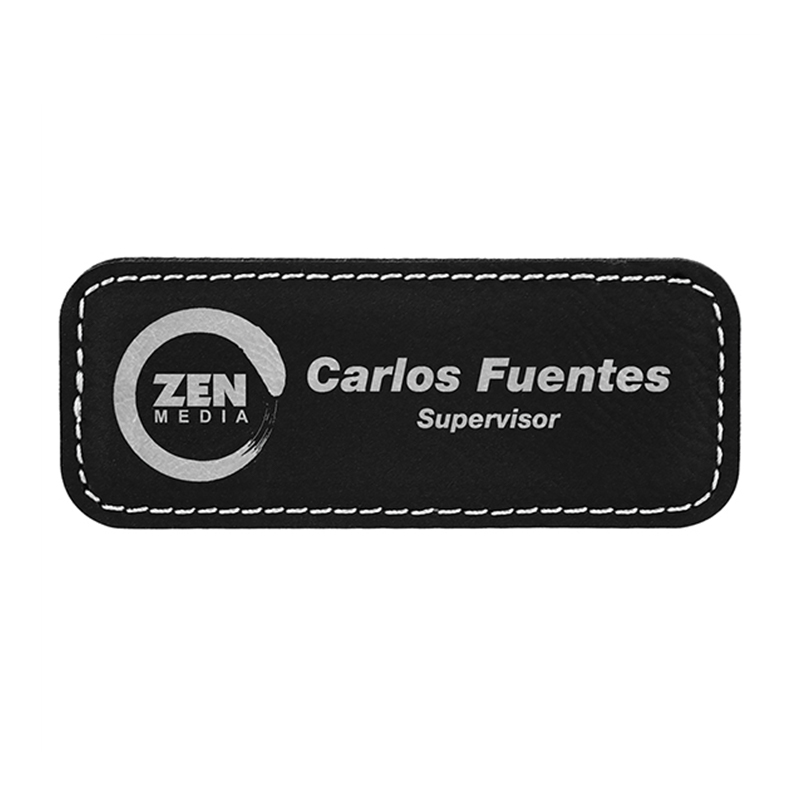 Placas de Identificación Pequeñas Rectangulares de Cuero Sintético Placas de Identificación Pequeñas Rectangulares de Cuero Sintético