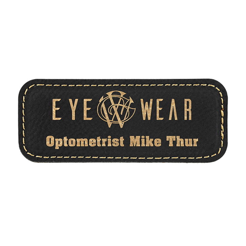 Placas de Identificación Pequeñas Rectangulares de Cuero Sintético Placas de Identificación Pequeñas Rectangulares de Cuero Sintético