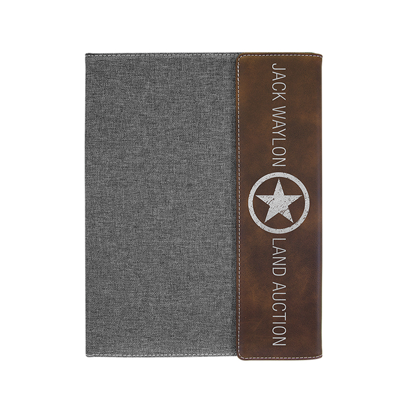 Lienzo de 9 1/2' × 12' con portafolios de polipiel Lienzo de 9 1/2' × 12' con portafolios de polipiel