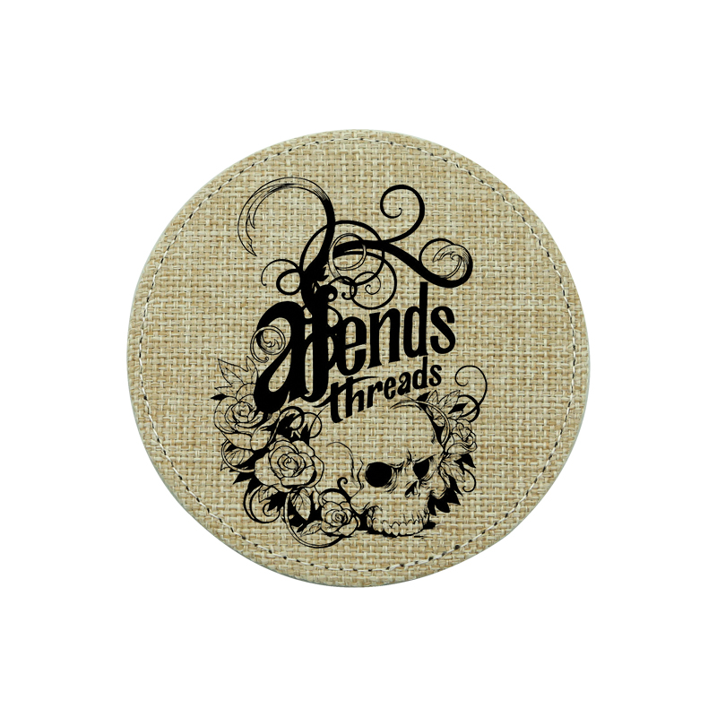 Posavasos Redondos de Yute para Sublimación Posavasos Redondos de Yute para Sublimación