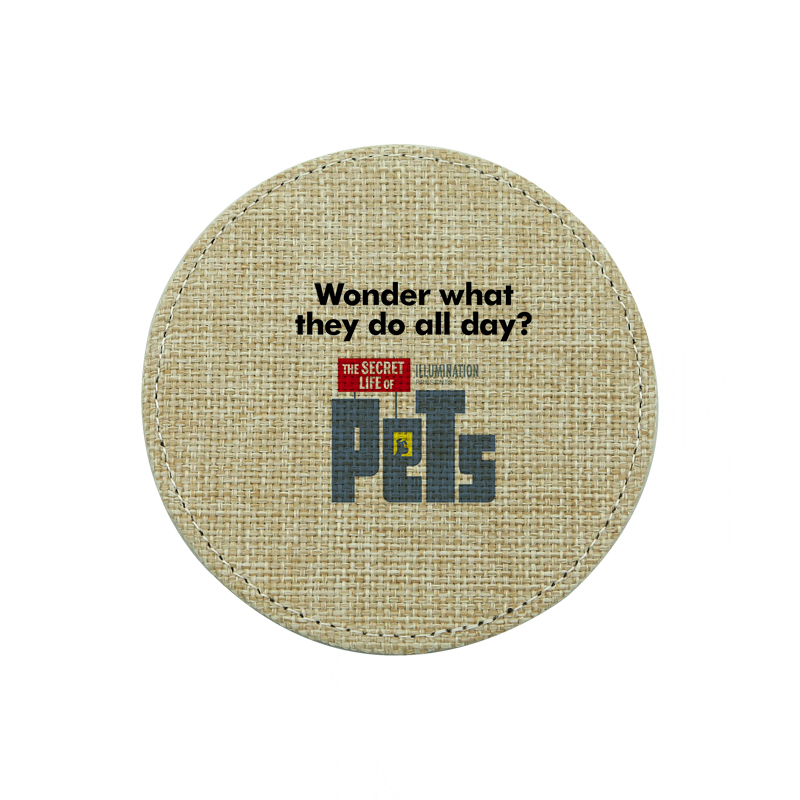 Posavasos Redondos de Yute para Sublimación Posavasos Redondos de Yute para Sublimación