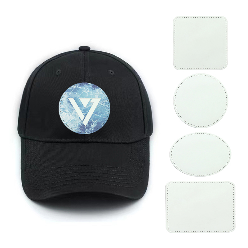 Parches de cuero sintético de sublimación cuadrada de 3' x 3' con adhesivo Parches de cuero sintético de sublimación cuadrada de 3' x 3' con adhesivo