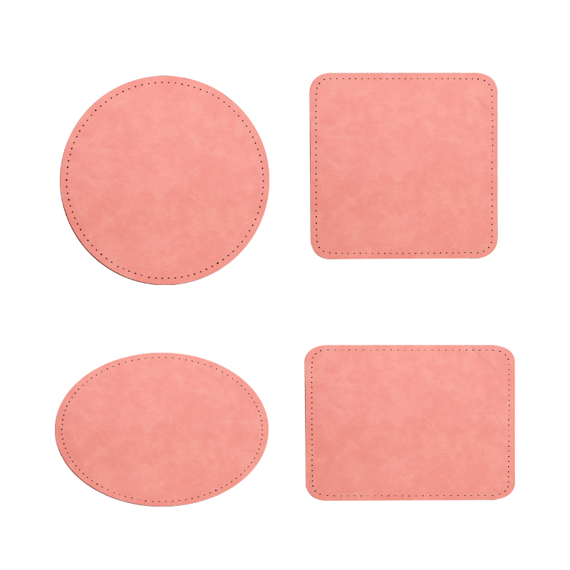 Parches redondos de cuero sintético por sublimación de 2 1/2' con adhesivo Parches redondos de cuero sintético por sublimación de 2 1/2' con adhesivo