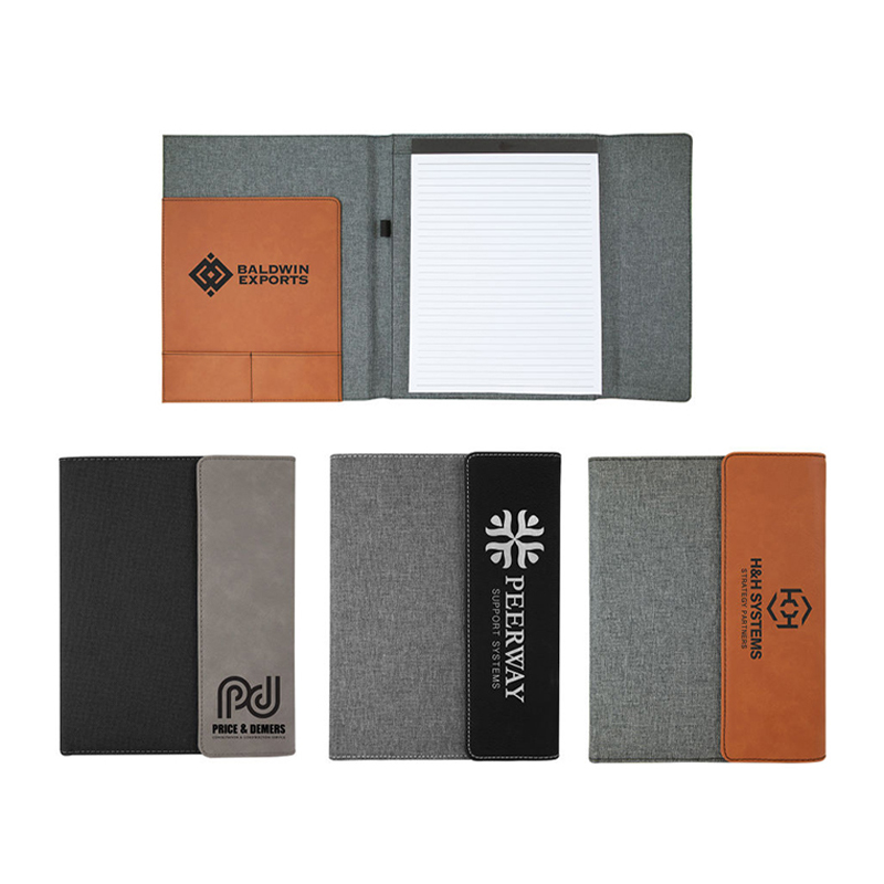 Lienzo de 7' × 9' con portafolios de polipiel Lienzo de 7' × 9' con portafolios de polipiel