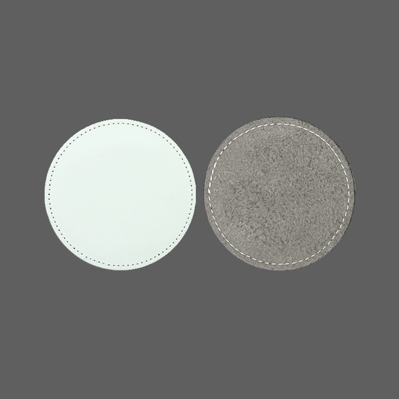 Parches redondos de cuero sintético por sublimación de 3' con adhesivo Parches redondos de cuero sintético por sublimación de 3' con adhesivo