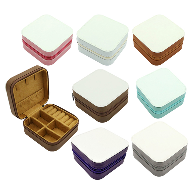 Caja de Joyería de Cuero Sintético para Sublimación